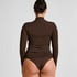super soft Turtleneck shirt with Cashmere, Brown