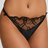 Olivia Highleg Thong, Black