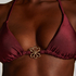 Yucatan Triangle Bikini Top, Red