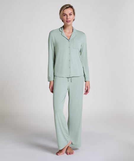 Essential Jersey Long-Sleeved Jacket, Green