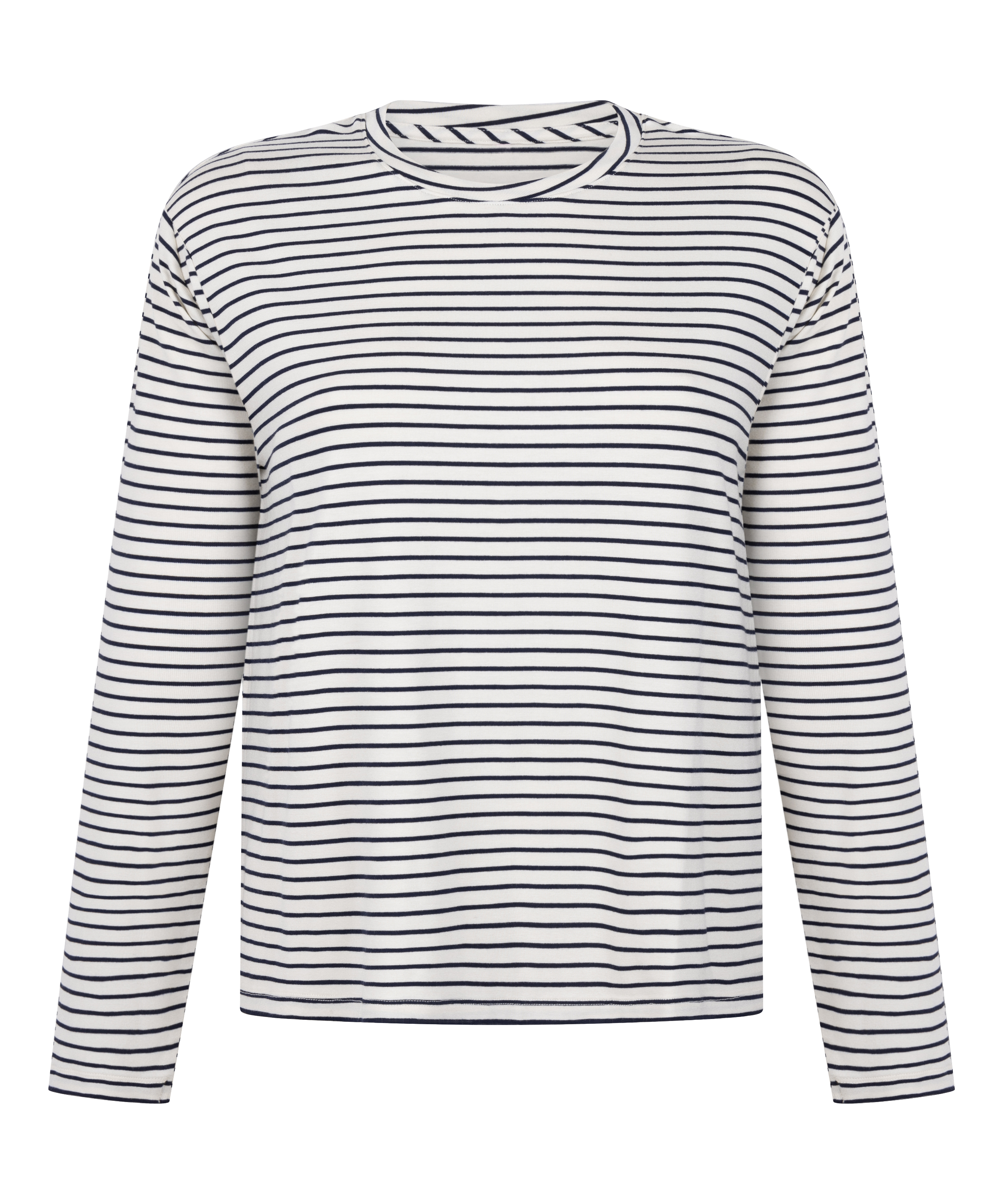 Pyjama Top Loose Jersey, White, main