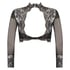 Cynthia long-sleeved bralette, Black