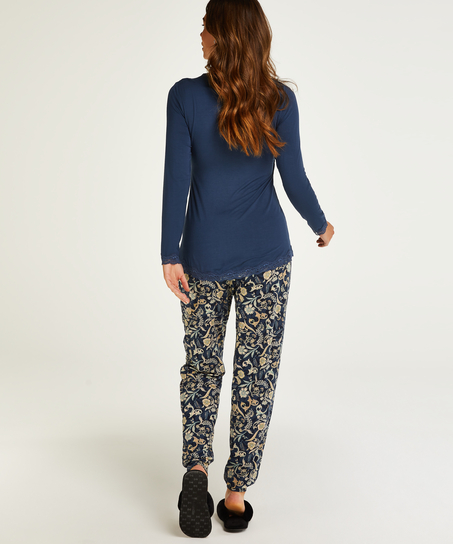 Nursing pyjama set, Blue