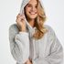 Snuggle Fleece Dress, Gray
