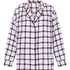 Flannel Pyjama Top, White