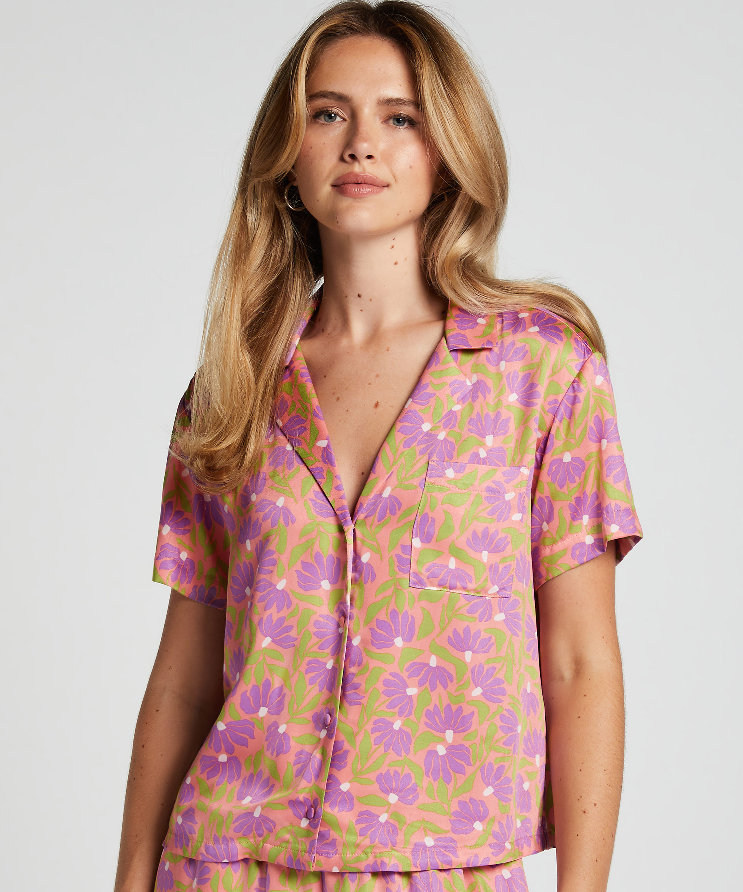 Pyjama Top, Pink, main