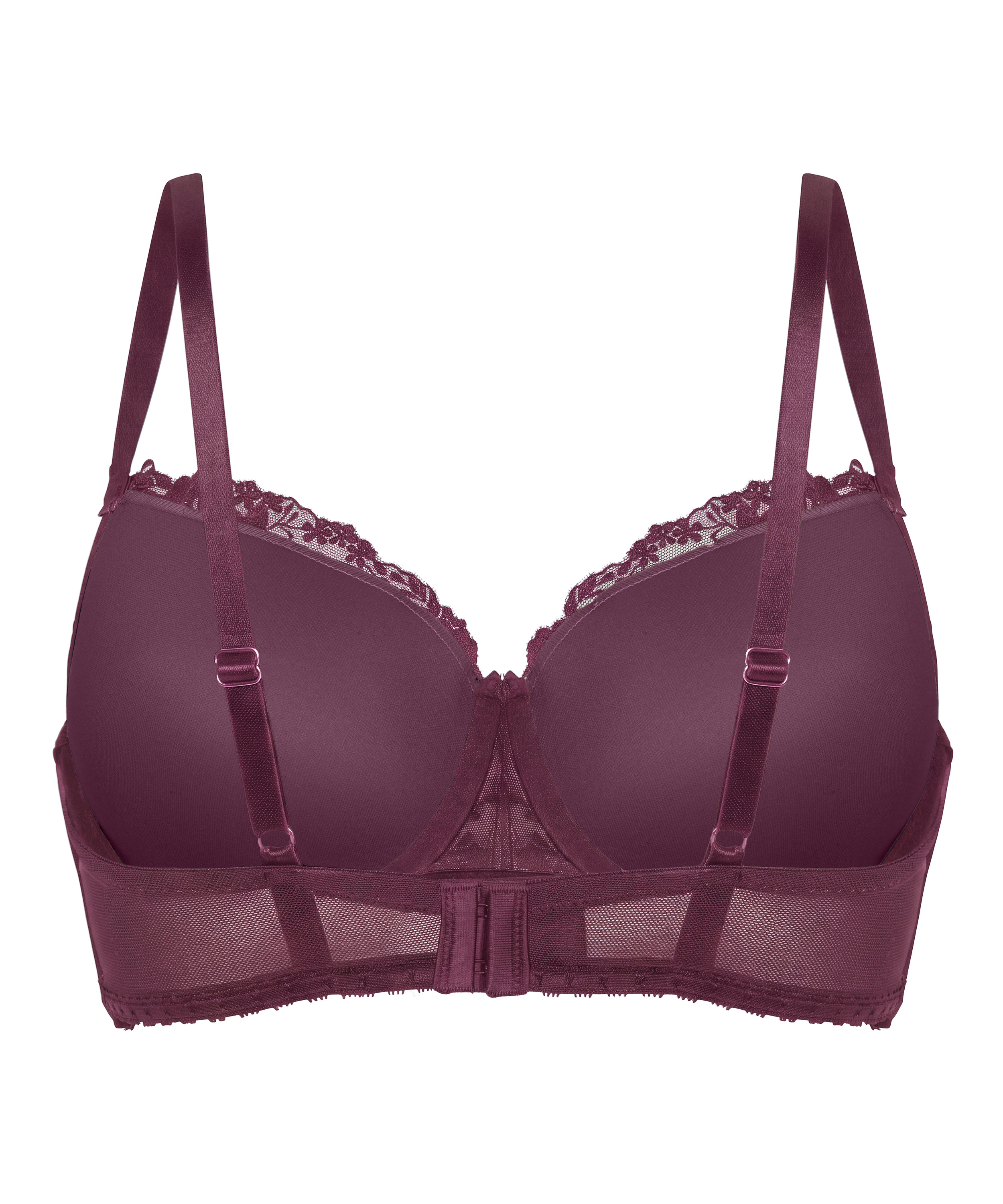 Peonie Padded Underwired Bra, Purple, main