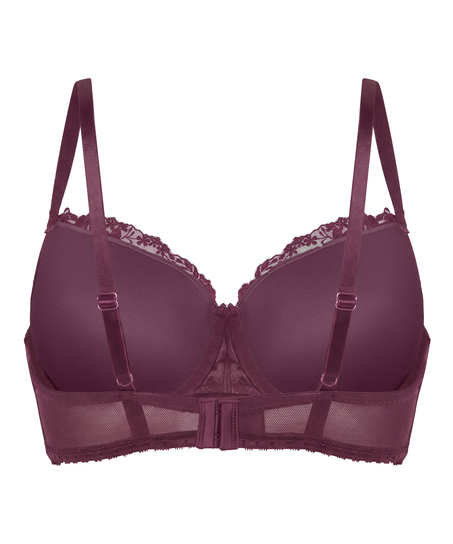 Peonie Padded Underwired Bra, Purple