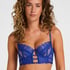 Nienke Non-Padded Underwired Longline Bra, Blue