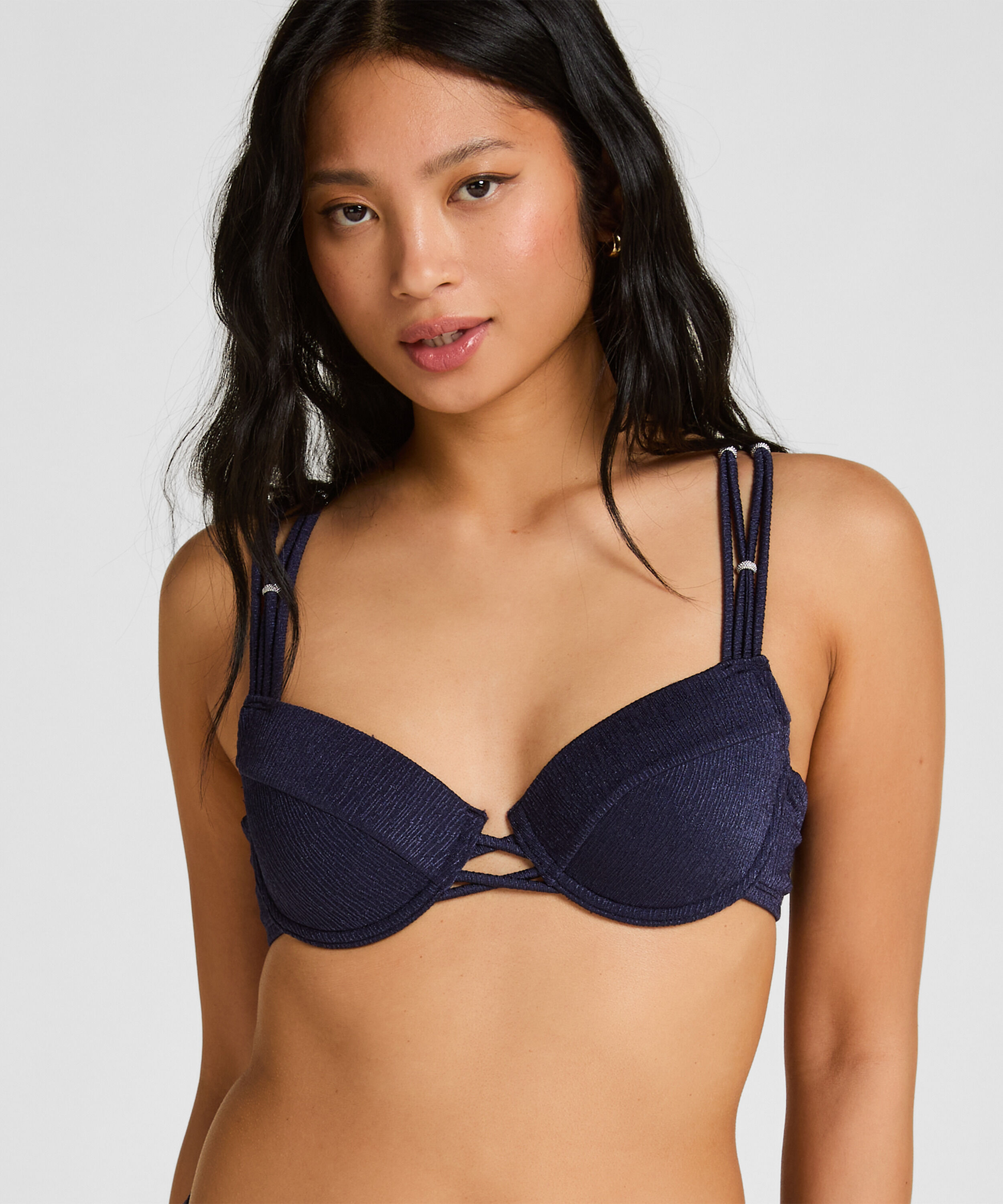 Padded Underwired Bikini Top Sorrento, Blue