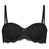 Mara padded strapless underwired bra, Black