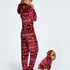 Flannel Fleece Onesie, Red