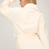 Fleece Bathrobe, White