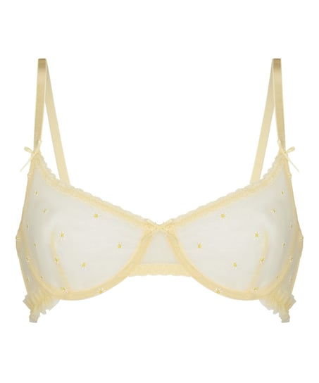 Non-Padded Underwired Bra Flora, Yellow