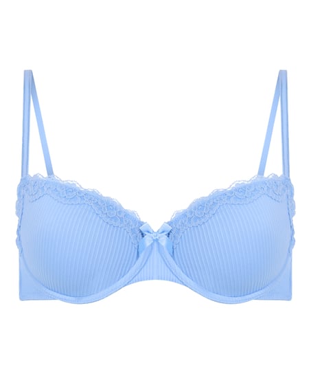 Lola Padded Underwired Bra, Blue