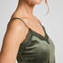Velours Lace Cami Top, Green