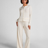 Cardigan Ribbed Jersey, White