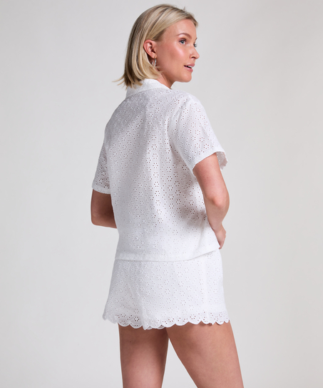 Short Broiderie Anglaise, White