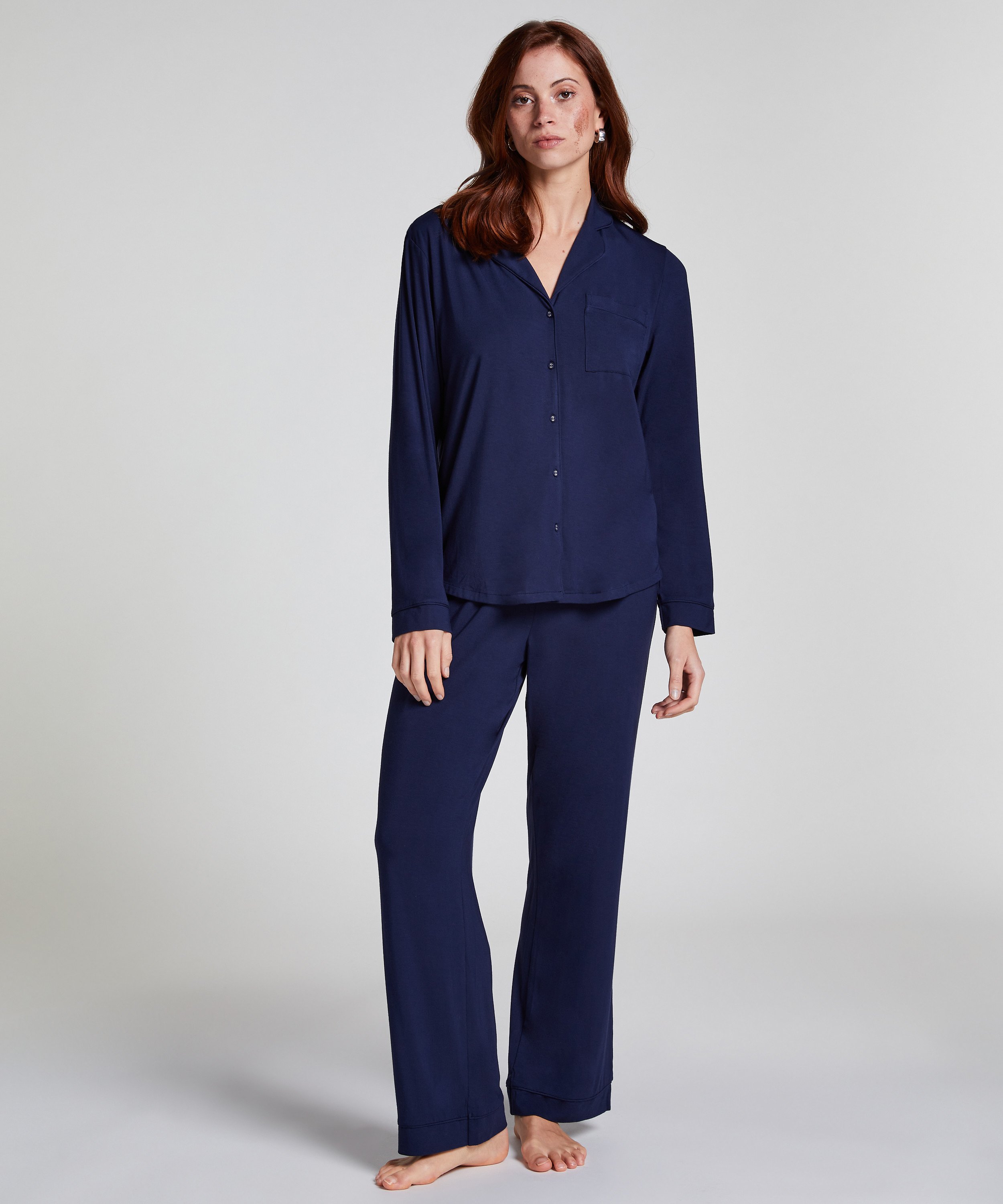 Essential Jersey Long-Sleeved Jacket, Blue, main