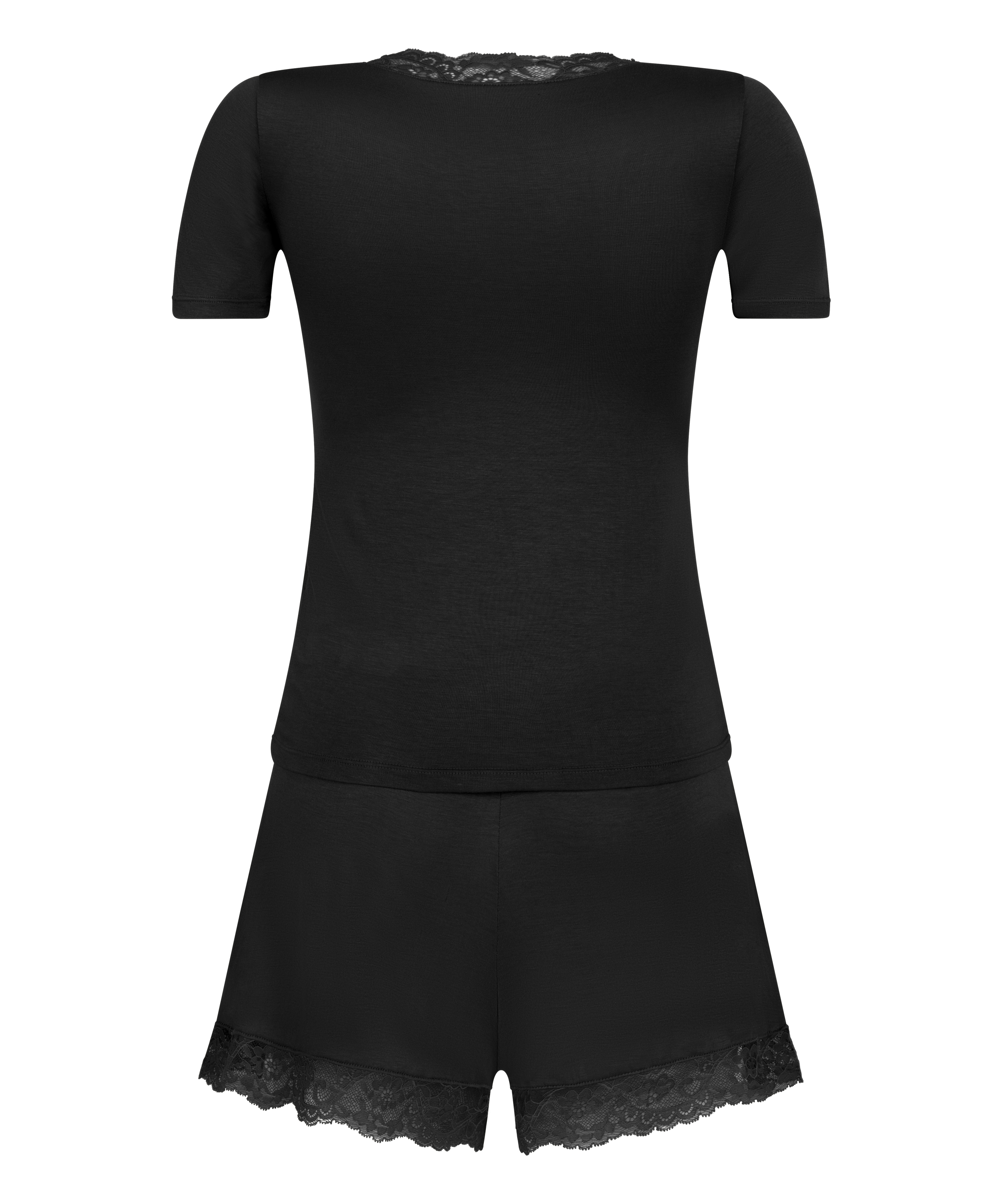 Jersey Pyjama Set, Black, main