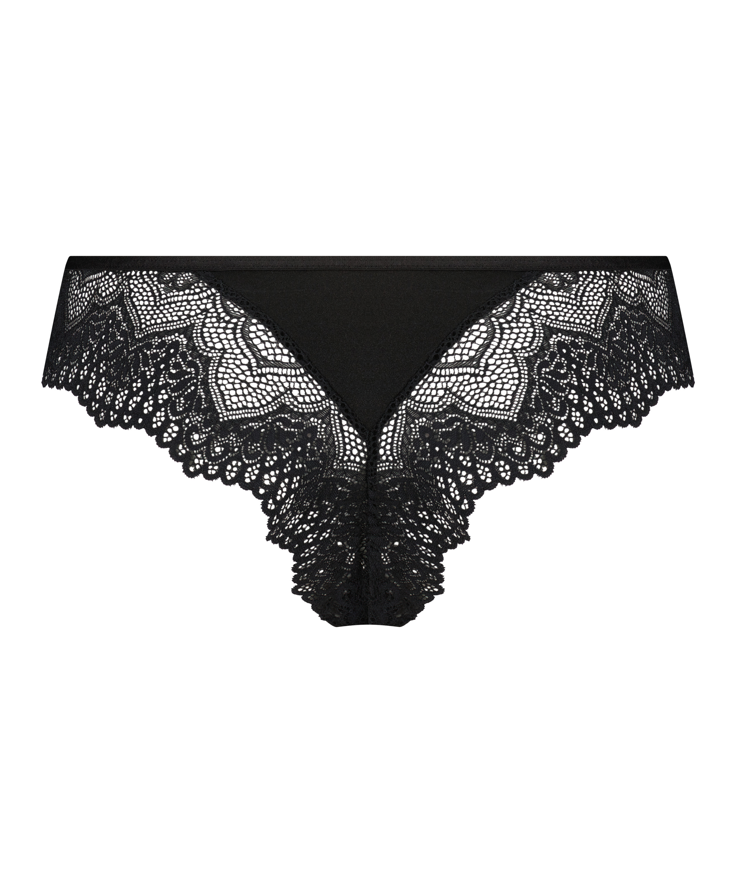 Phillis High-Cut Brazilian Knickers, Black, main