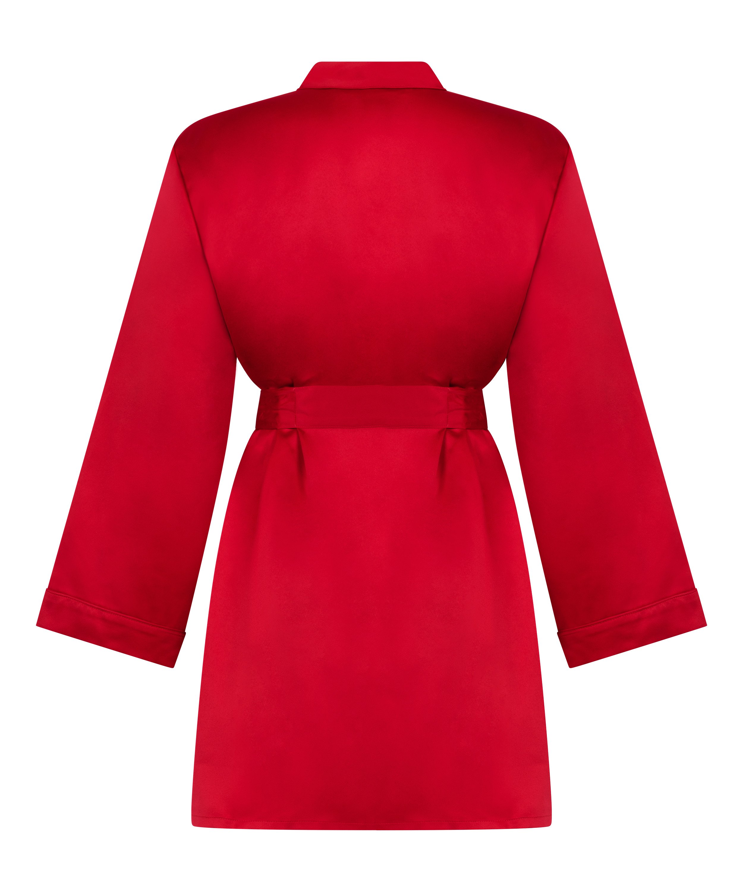 Satin kimono, Red, main