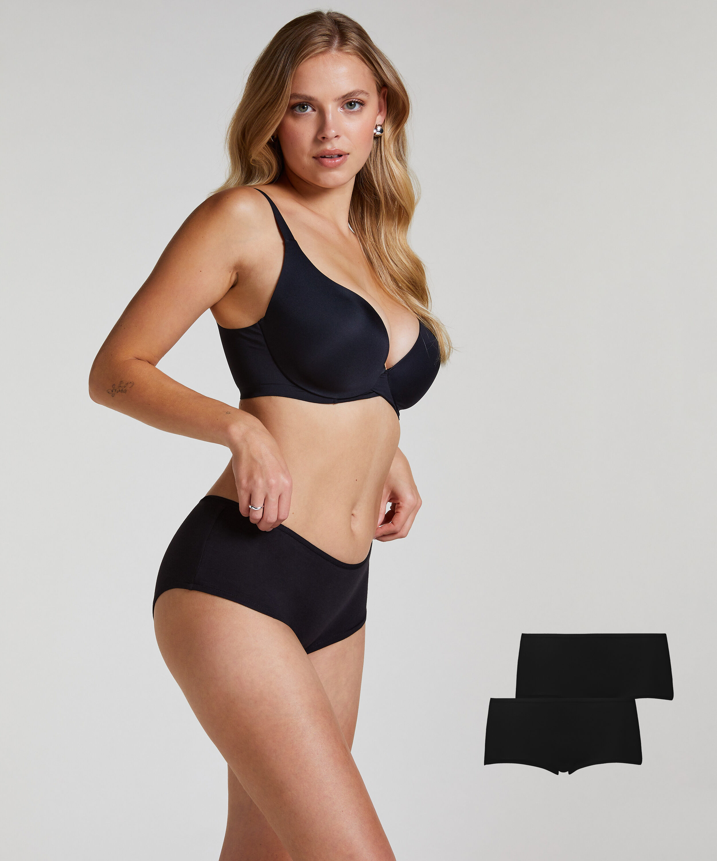 2 Cotton Boxers Kim, Black