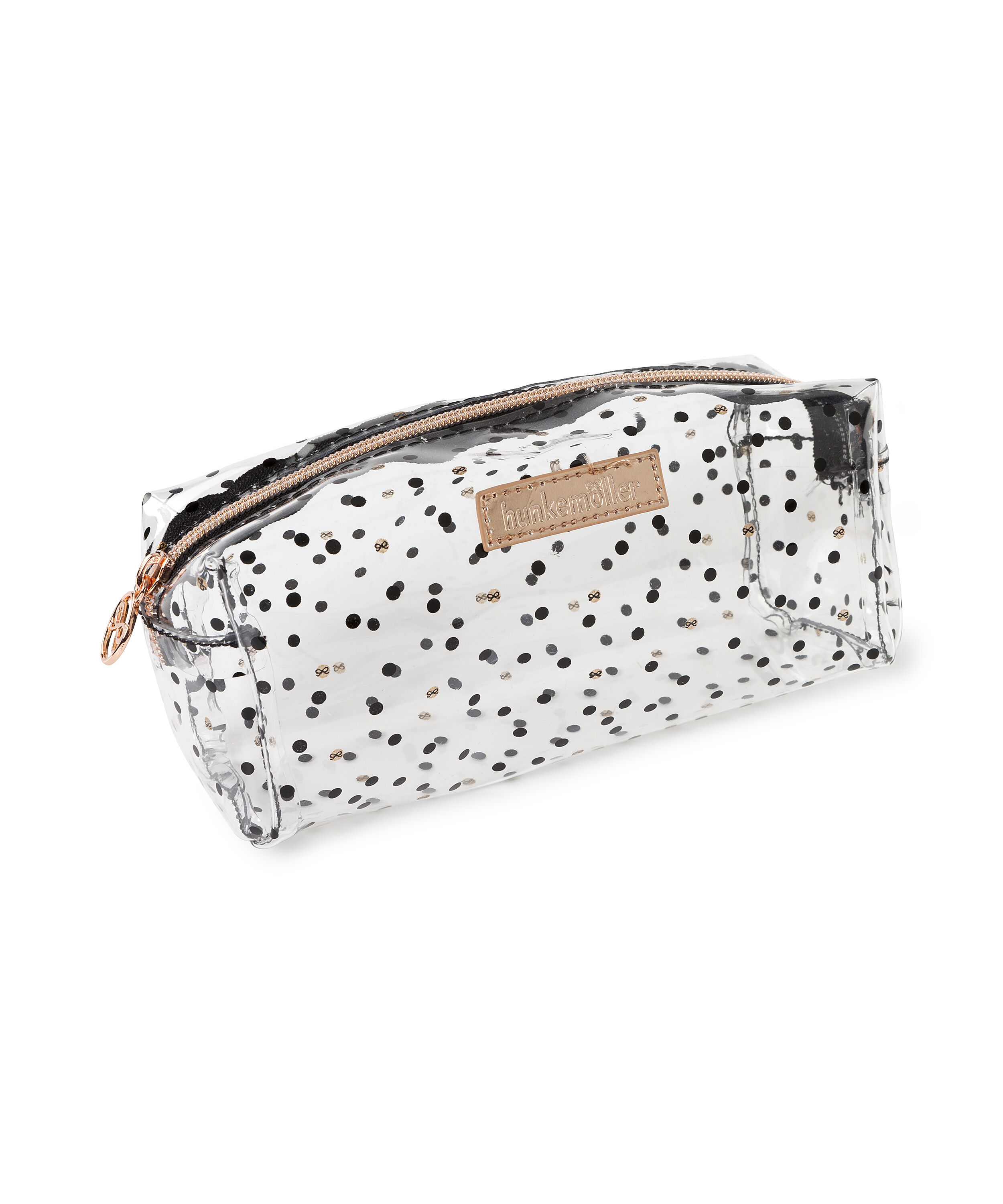 Dotted Make-Up Bag, Black