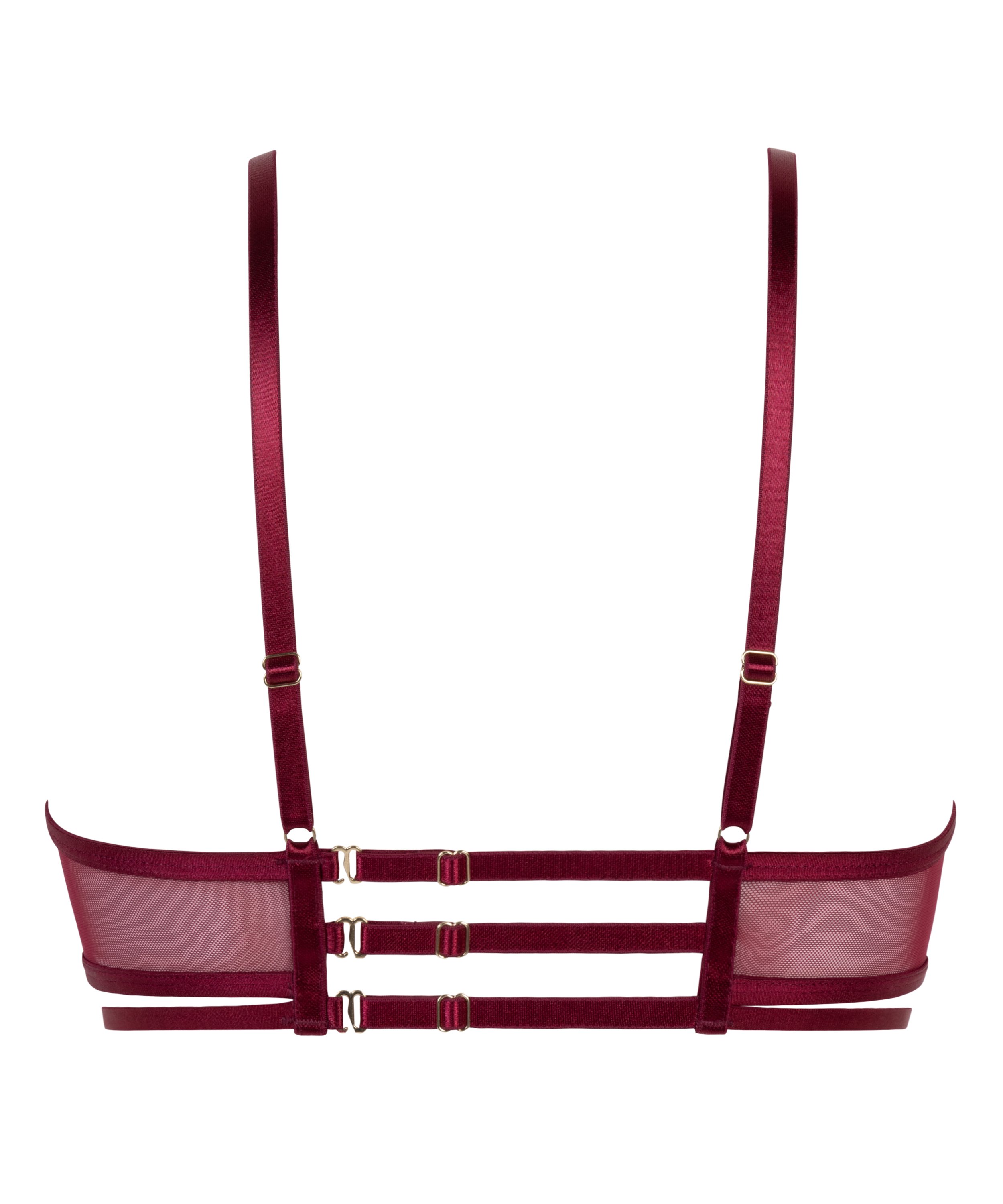 Scarlett Non-Padded Underwired Longline Bra, Red, main