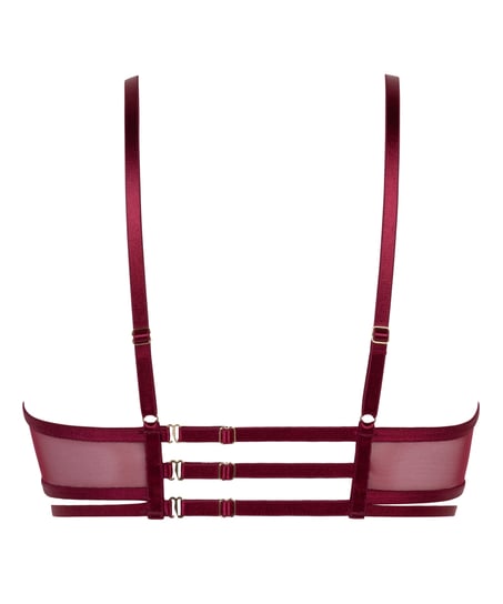 Scarlett Non-Padded Underwired Longline Bra, Red