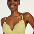 Shiloh Padded Longline Non-Underwired Bra, Yellow