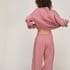 Pant barrel brushed sweat, Pink