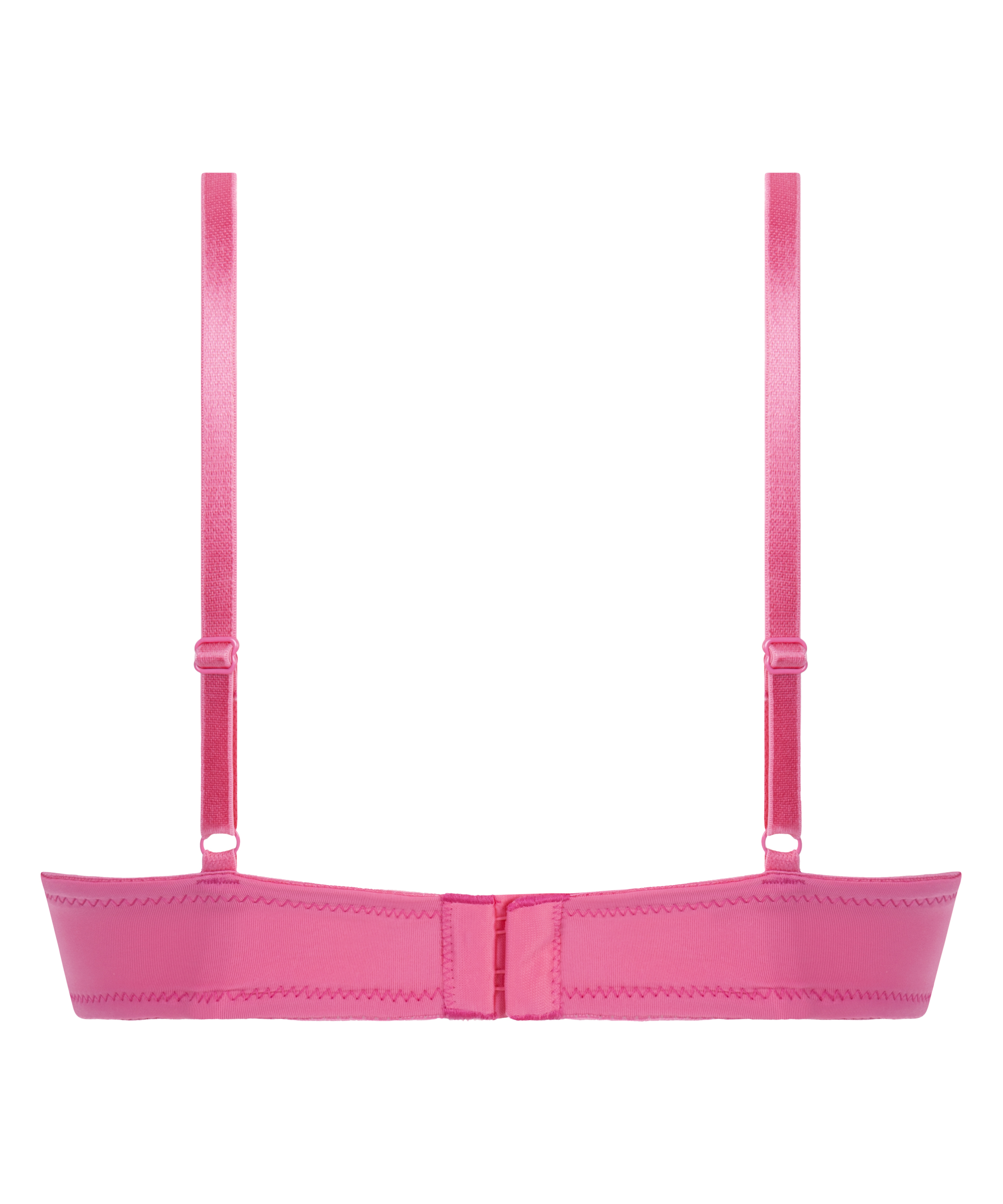 Plunge Padded Underwired Bra, Pink, main
