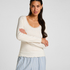 Top Jersey Lace, White