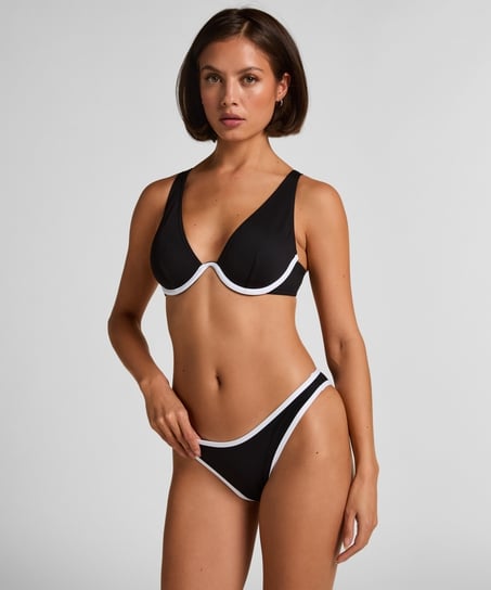 Neoprene Bikini Top, Black