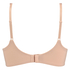 Padded Underwired Bra Satin Fleece, Beige