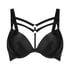 Shadow padded push-up underwired bra, Black