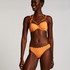 Scallop Lurex Rio Bikini Bottoms, Orange