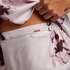 Satin pyjama shorts, Purple