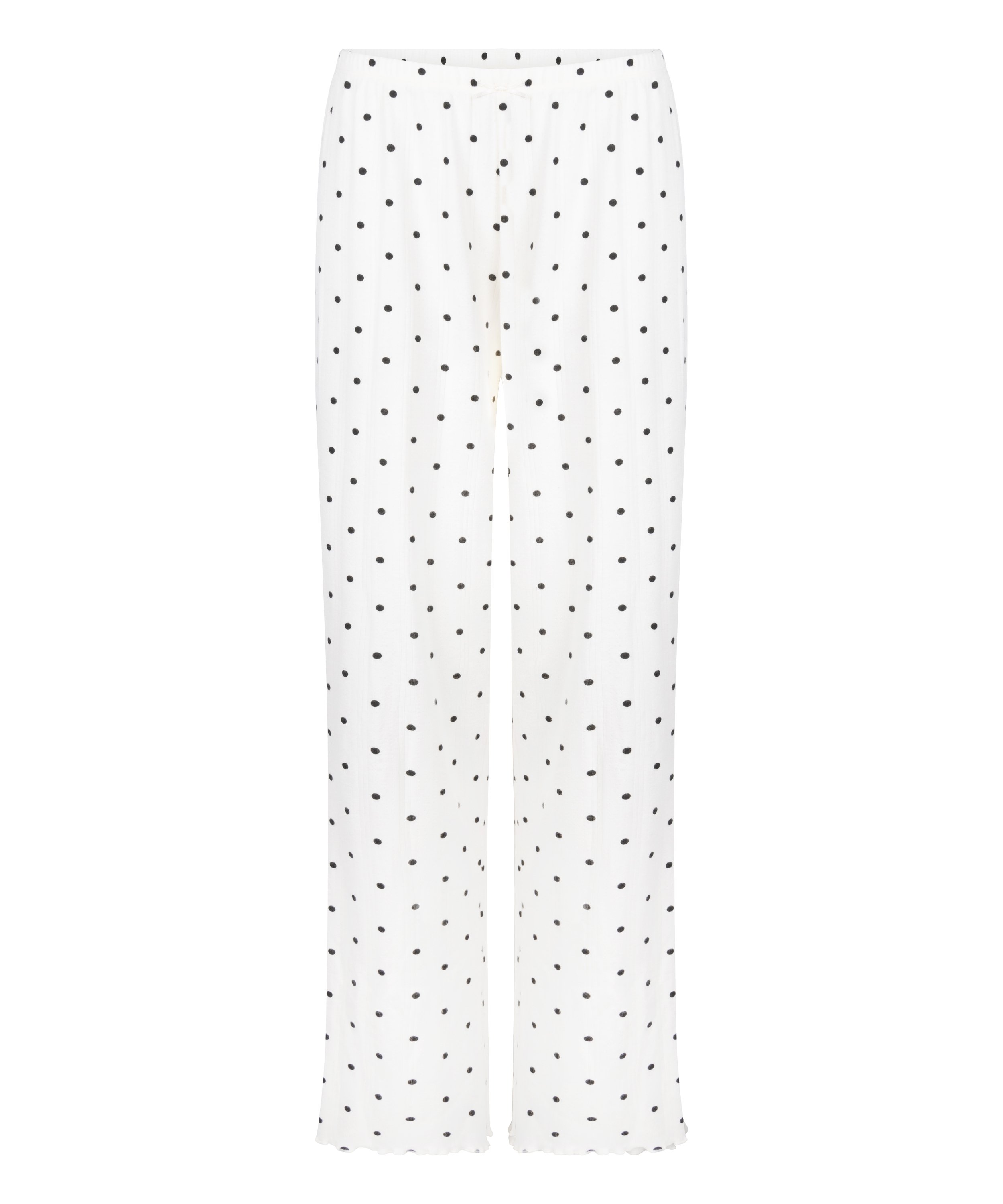 Pyjama Pant Loose Pointelle, White, main