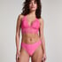 Lace Back Invisible Thong, Pink