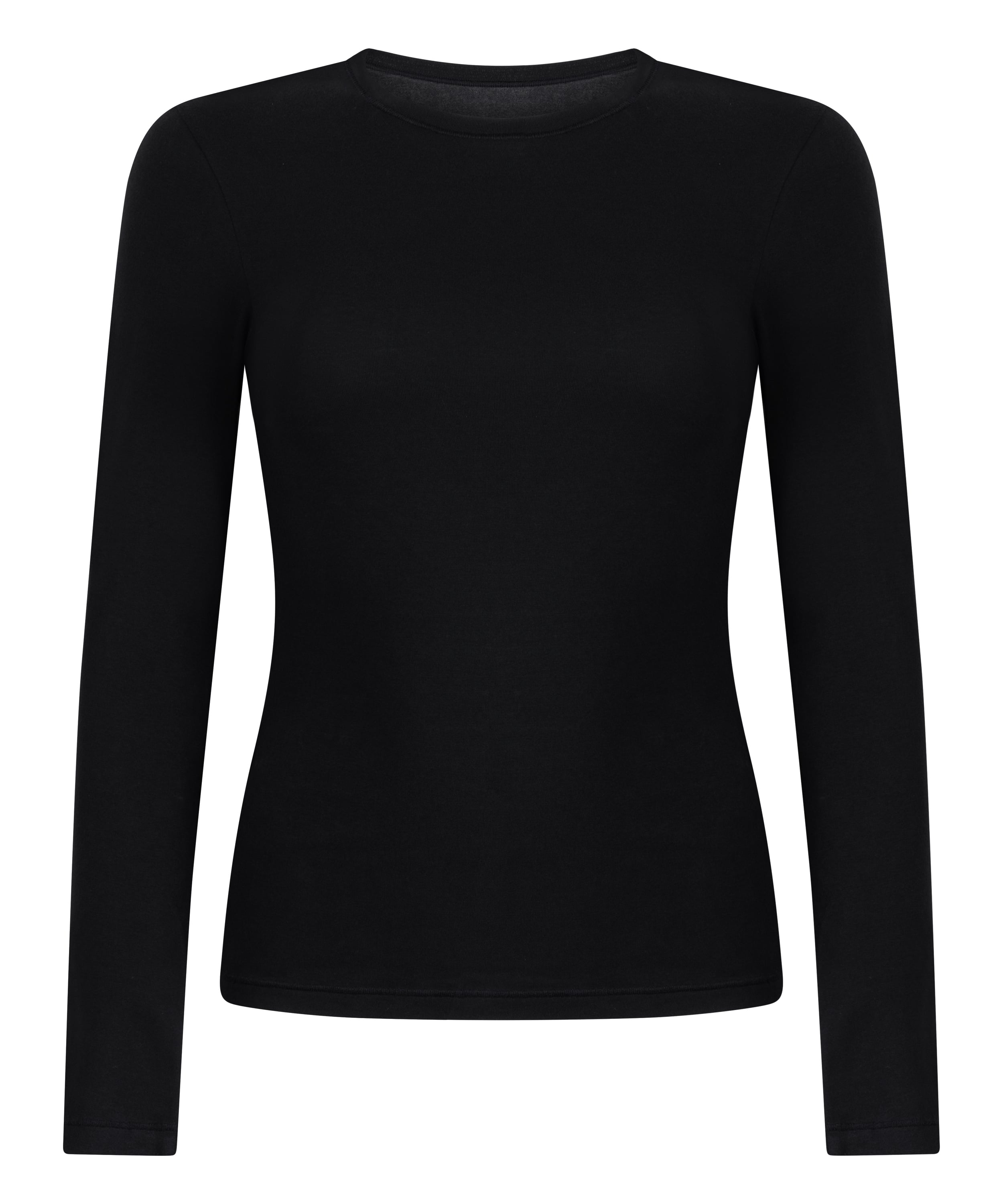 Longsleeved Shirt from Soft Cotton, Black, main