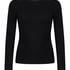 Longsleeved Shirt from Soft Cotton, Black