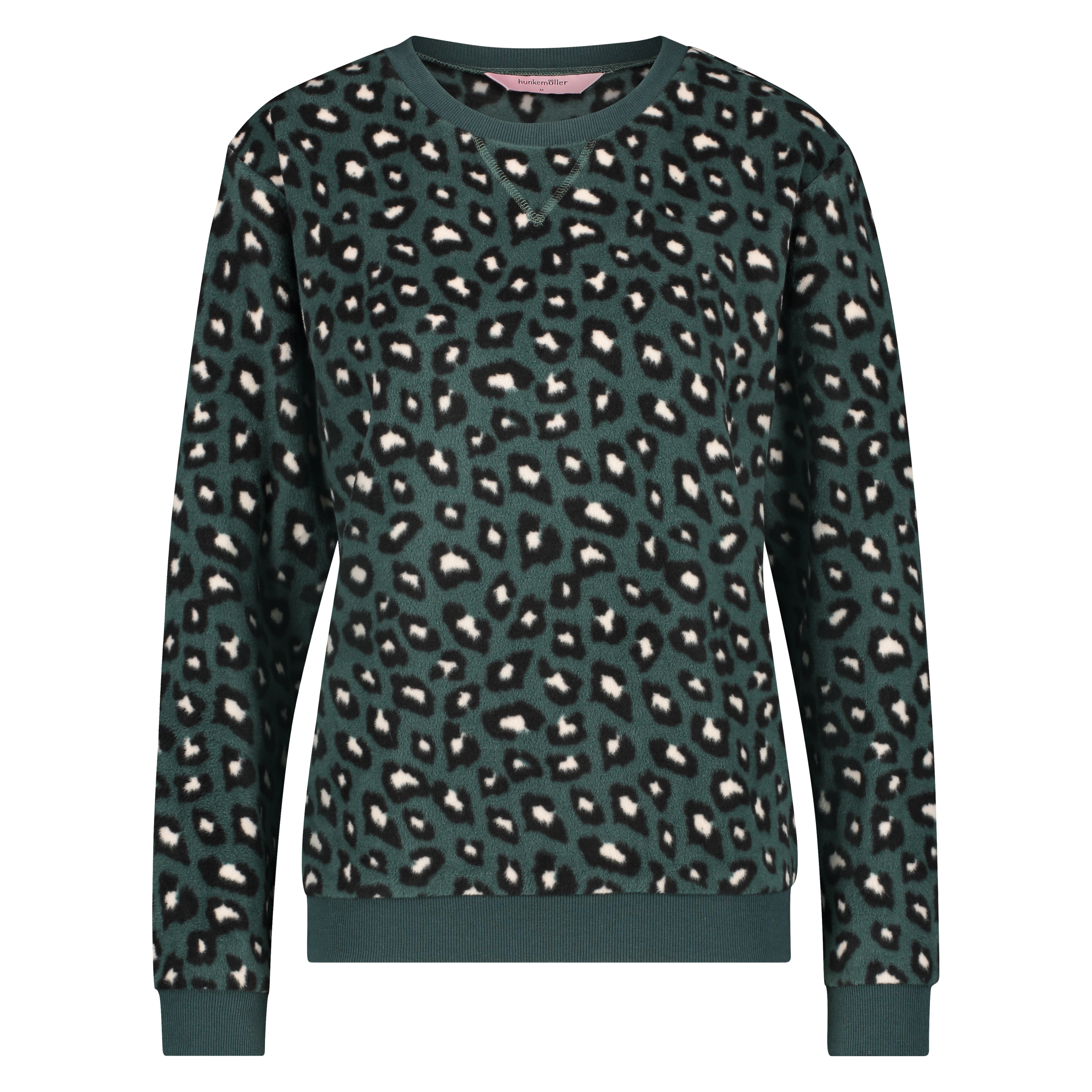 Long-Sleeved Fleece Top, Green, main