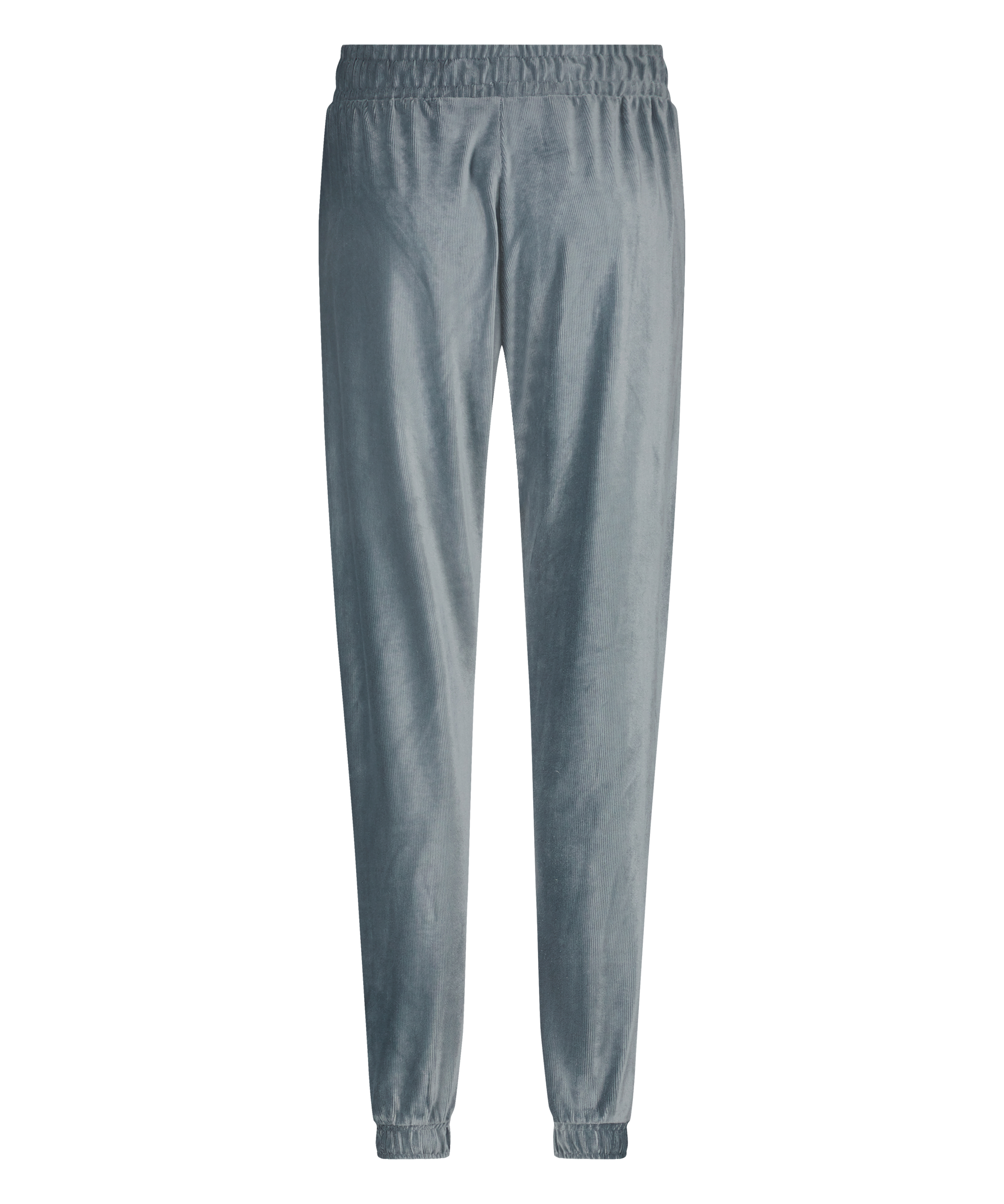 Velour rib jogging bottoms, Blue, main