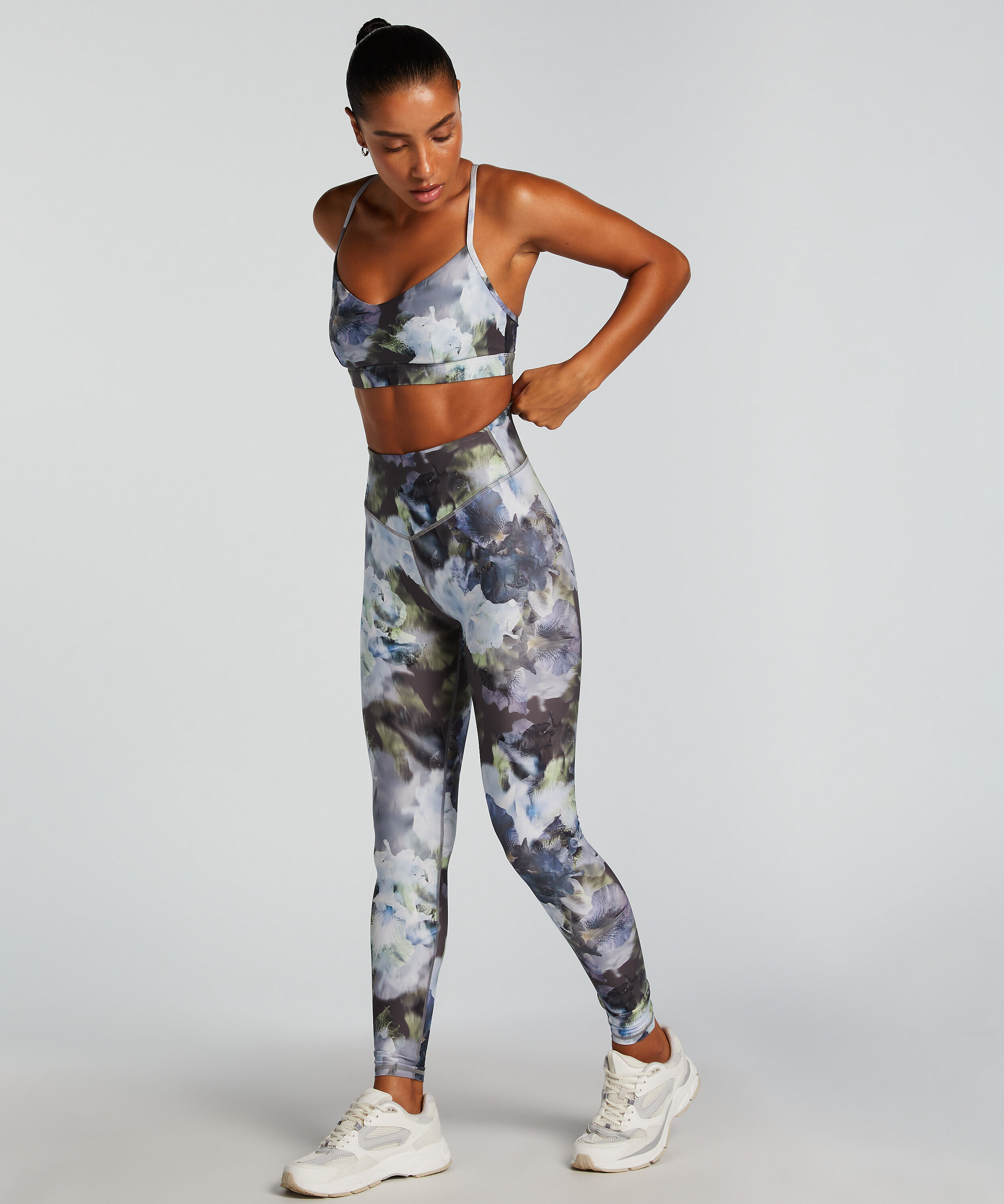 HKMX High Waist Leggings, Gray