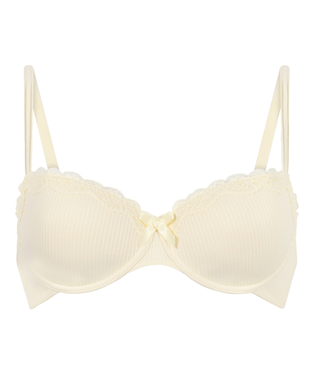 Lola Padded Underwired Bra, Yellow