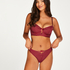LouLou Padded Longline Underwired Bra, Red
