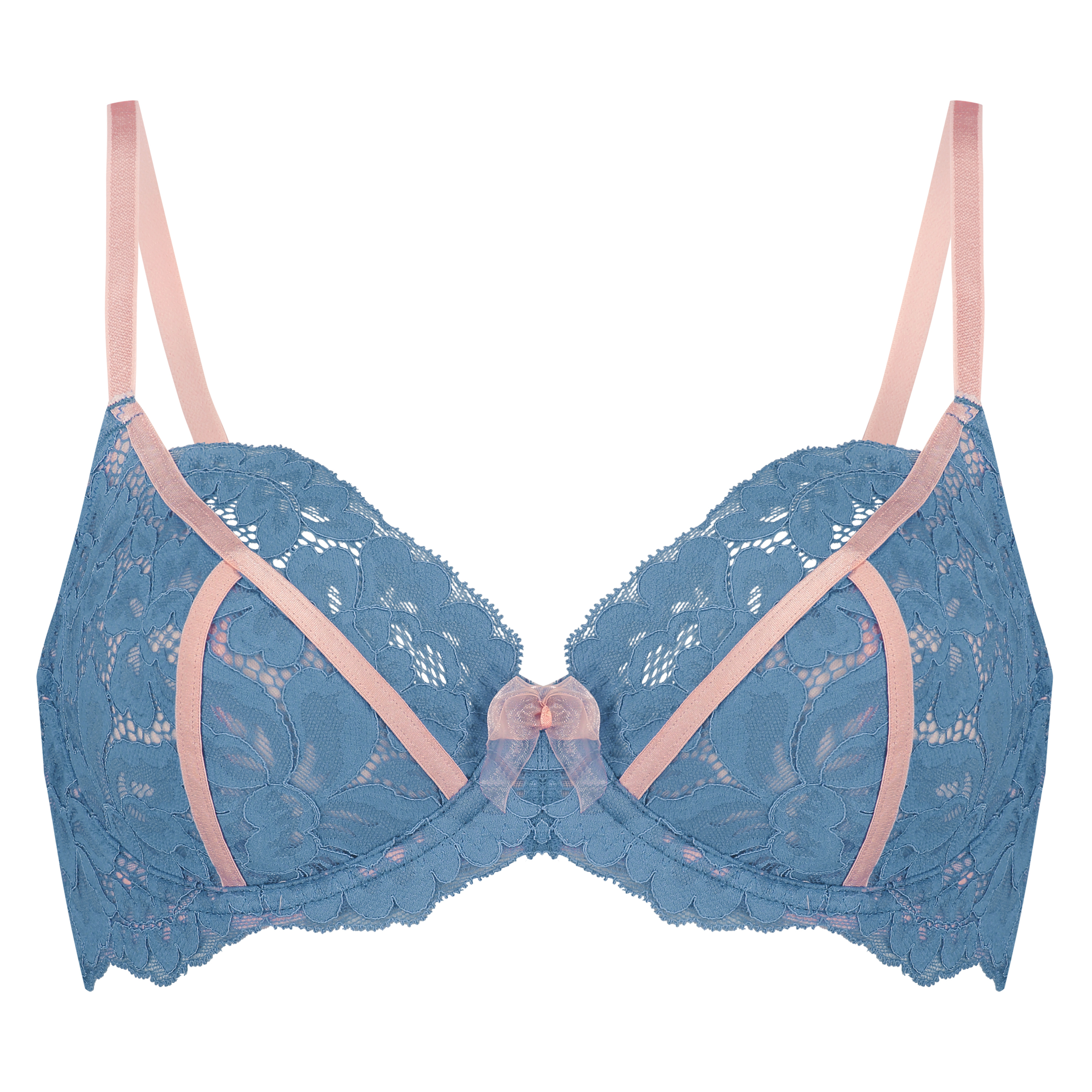 Millie Non-Padded Underwired Bra, Blue, main