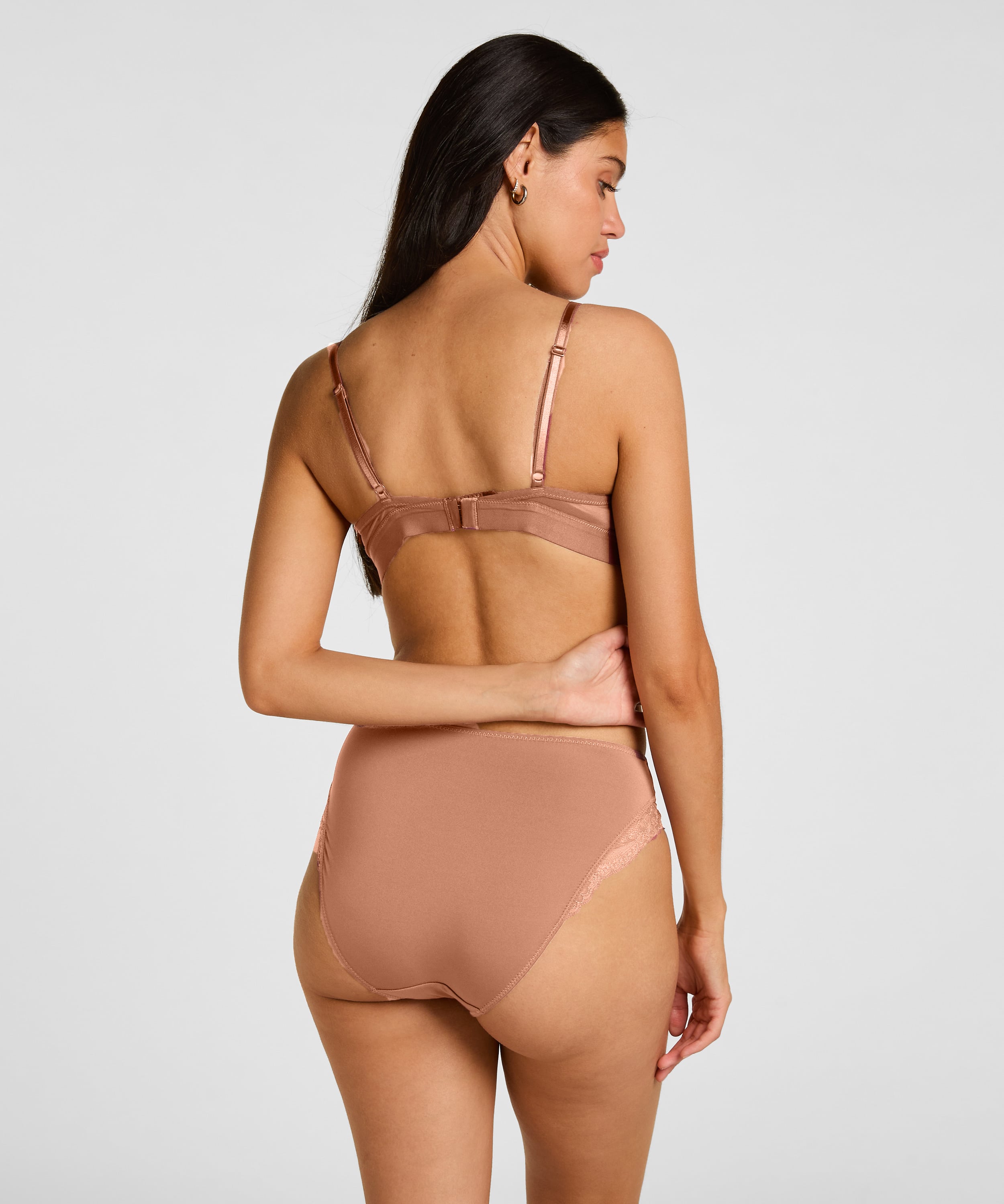Sophie Padded Non-Underwired Bra, Brown, main